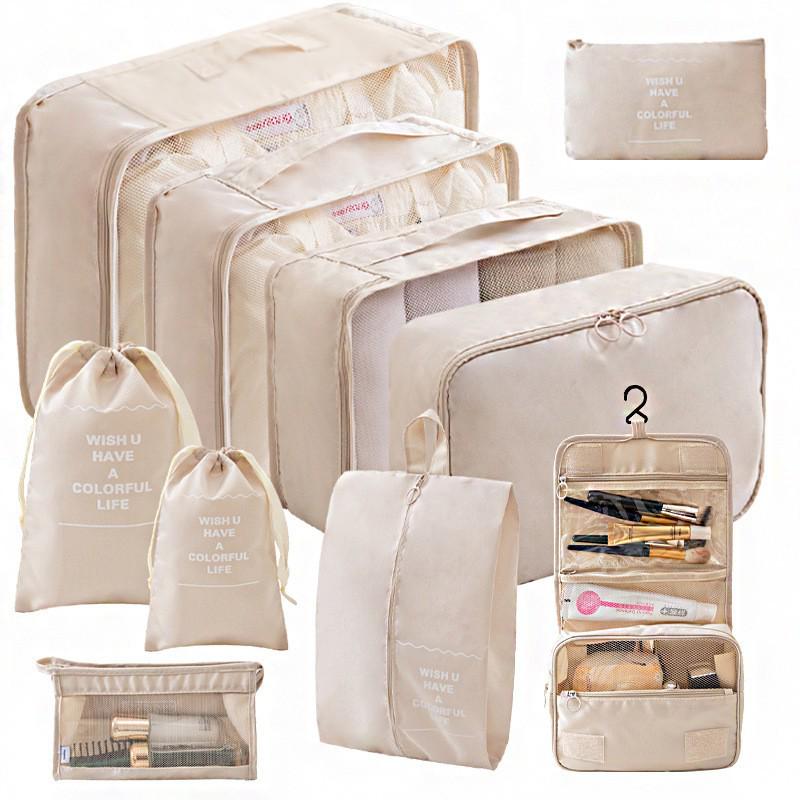 Cross-Border Travel Storage Bag Set: 8-Piece and 9-Piece Clothing Organizer