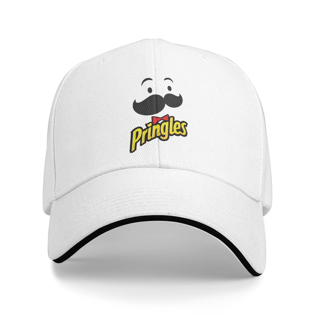Summer Pringles Logo Baseball Cap Outdoor Gym Y2k Funny Custom Logo Sun Hip Hop Hats Female Male Hot Sale Snapback Cap