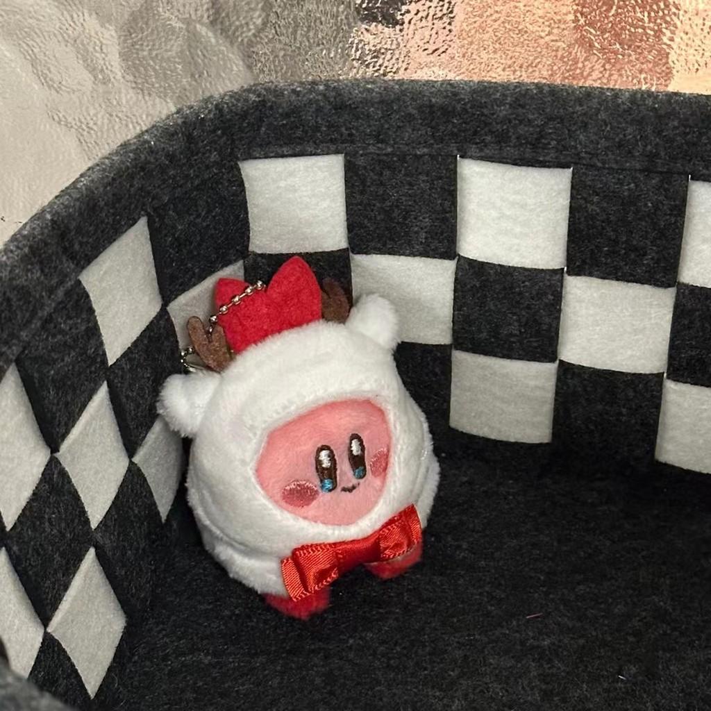 

Holiday Kirby Plush Pendant With Snowman Green Tree For Seasonal Gift Decor And жовтий