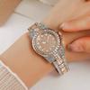 New Fashion Alloy Jewelry Full Of Drill Watch Ladies Quartz Watch Women Crystals Dress Wristwatches Stainless Steel Watch