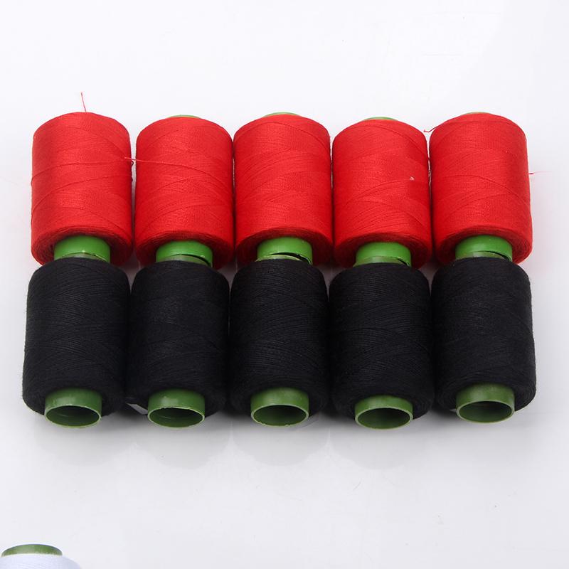 Polyester Sewing Thread Set: White, Black, Colored Threads & Needles for Hand & Embroidery Sewing