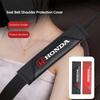 Car Safety Belt Cover Pads Auto Leather Shoulder Cushion Accessories For Honda civic accord fit jazz pilot CRV odyssey passport TO0