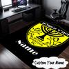 Custom Name Beitar FC Crest Rug for Living Room, Game Rooms, Office, Bedroom, Floor Mat Playful Design, Fan Gifts Christmas Decor