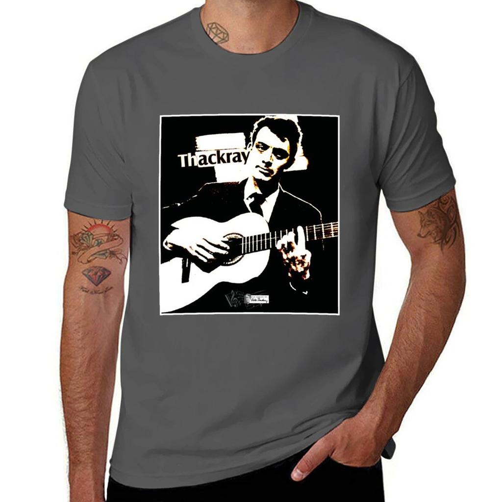 Jake Thackray Playing Guitar Tshirt Running Perforunisexce Short Sleeve Tee Tshirt