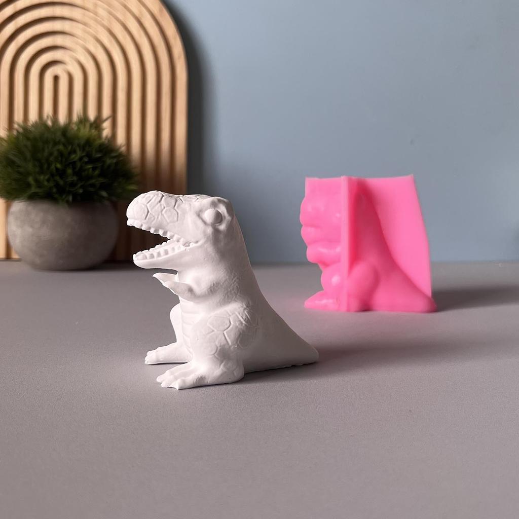 Tyrannosaurus Rex Dinosaur Plaster Silicone Mould Small Dinosaur Ornament Mould Cake Mould