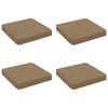 4 Piece Seat Cushions VUGHT 4 Pcs 100percent  Polyester Taupe