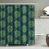 Floral Shower Curtain Botanical Pattern Bathroom Decor Waterproof Fabric Vintage Farmhouse Style Backdrop Home Textile