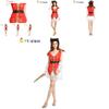 Elegant Courtly Red Pirate Outfit For Women Exceptional For Halloween And Stage