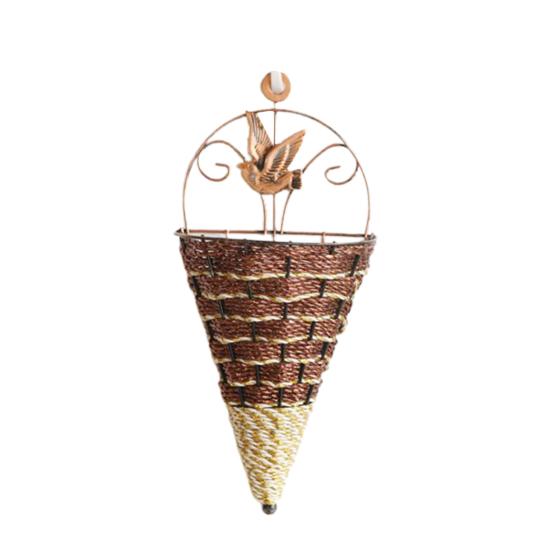 

Корзина для растений, привлекательная нержавеющая металлическая настенная кашпо для суккулентов, подвесные корзины для дома кофейный