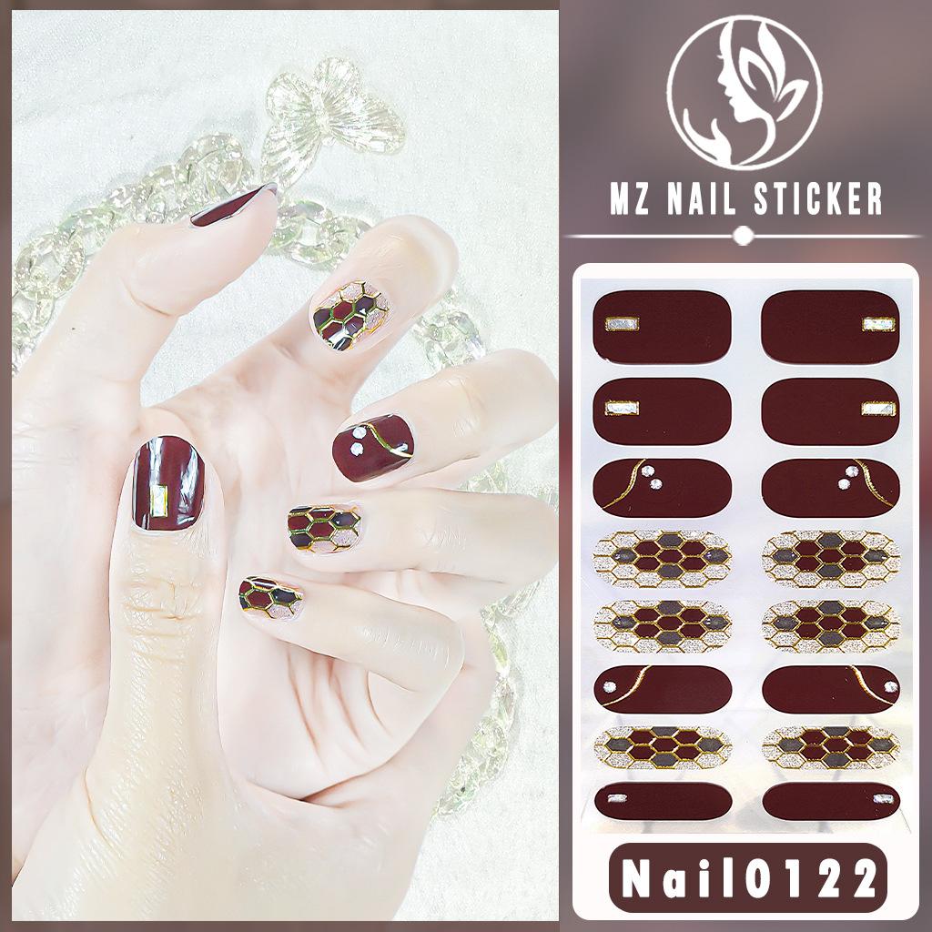 Nail16 Refers To Stereoscopic White Ultra Thin Non-trace Gel Nail Oil Film Popular Color Temperament Sweet Cool Wind Nail Art Sticker