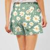 Damen Casual Sommer Elastische Strandshorts Print Casual Shorts