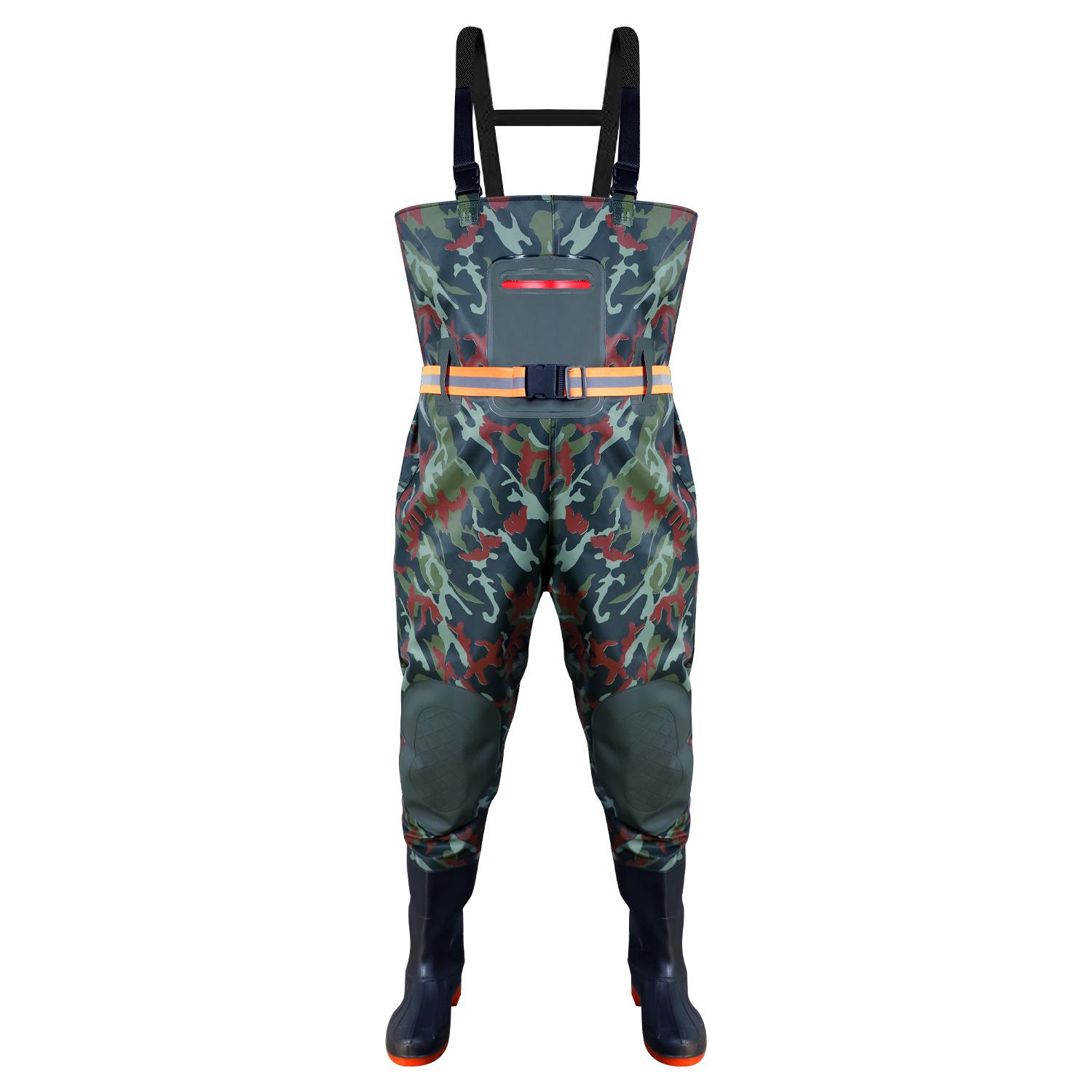 

Water Pants Thickened Wear-resistant Rain Pants Half-body One-piece Fishing Waterproof Clothes Water Shoes One-piece Water Pants 38