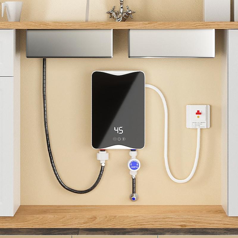 Mini Instant Electric Water Heater Small Kitchen Treasure Water Heater Fast Heating Constant Temperature Hot Water Shower Set