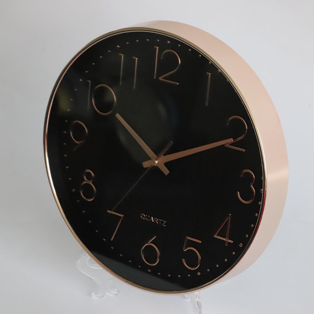 10-Inch Nordic Style 3D Wall Clock for Bedroom or Living Room