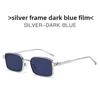Metal Square Sunglasses For Men And Women Uv400 With Tinted Lenses For Casual Fashion