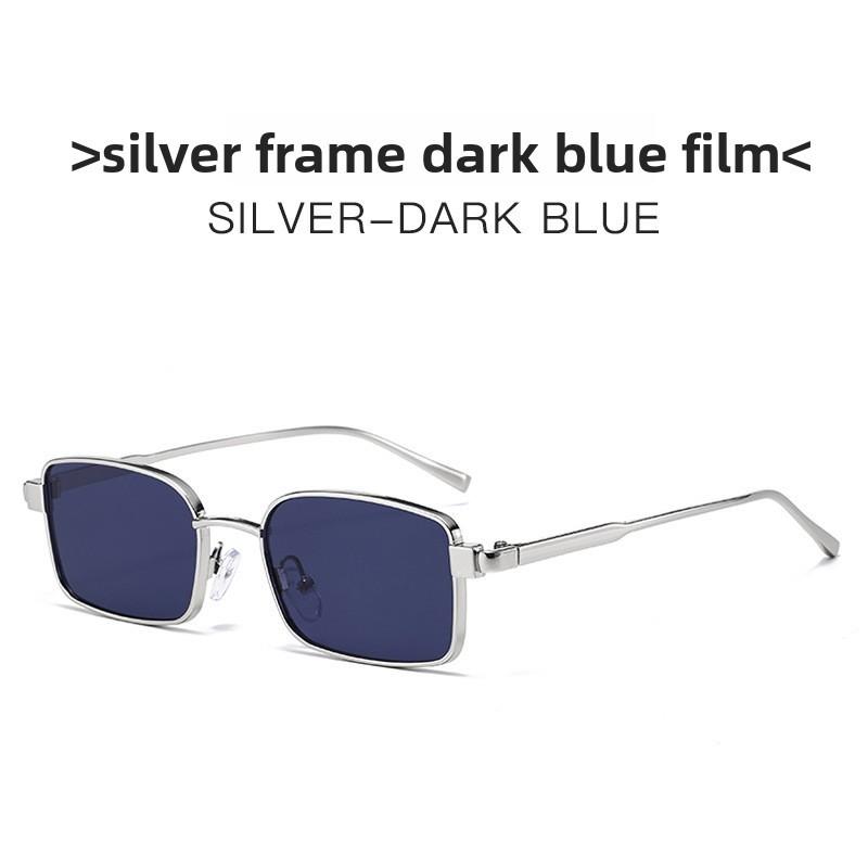 Metal Square Sunglasses For Men And Women Uv400 With Tinted Lenses For Casual Fashion