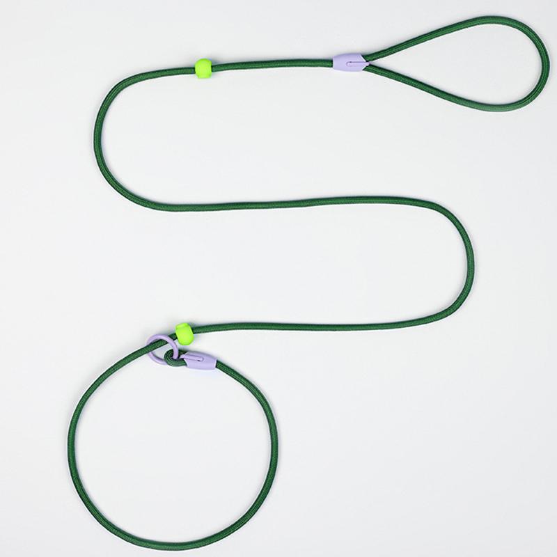 

Легкий нейлоновый поводок для собак, 150 см, круглый поводок с цепочкой, регулируемый для маленьких и средних собак, поводок для дрессировки щенков 0.6x150cm