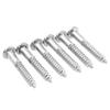 6pcs Electric Bass Guitar Bridge Saddles Tremolo System Mount Fixed Screws