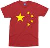 China Flag T-shirt Chinese Lunar New Year Dragon Top Adult andChildren's Red Tee