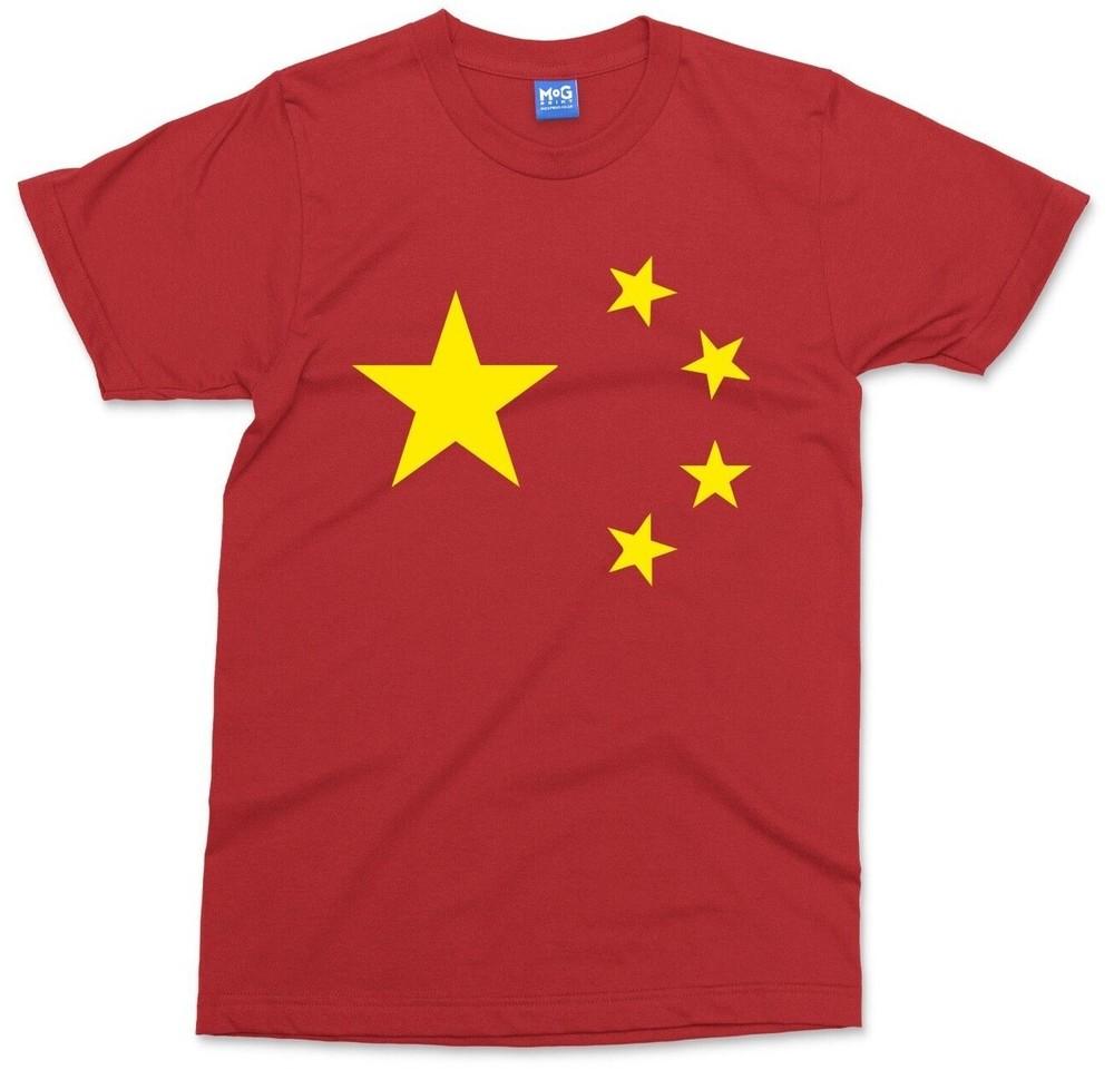 

Футболка с флагом Китая, топ с драконом на китайский лунный Новый год, красная футболка для взрослых и детей 3XL