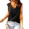 Women's Summer 2025 Pleated Lace Tank Top - New Style Fashion