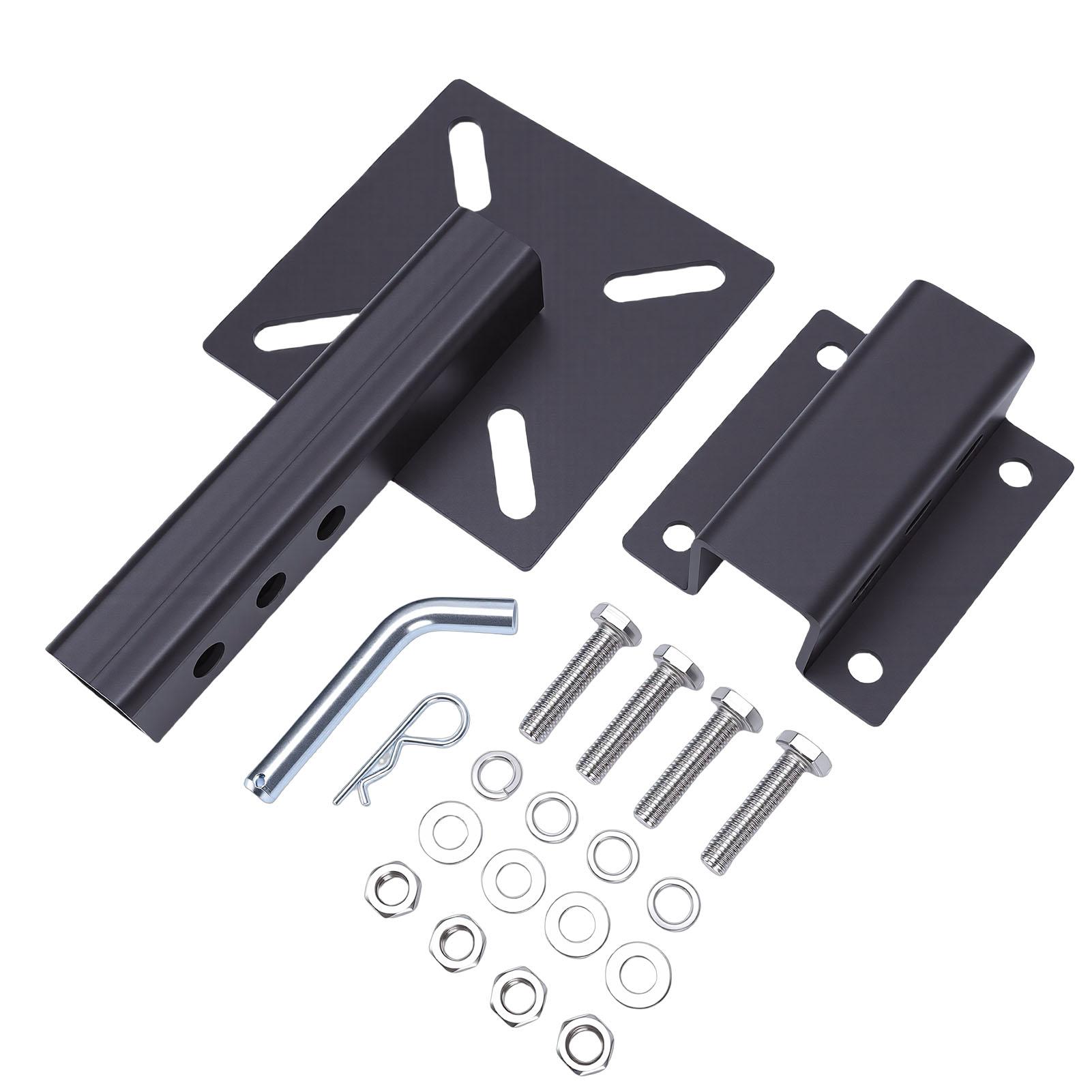 Hitch Mount Vise Plate Heavy Duty Carbon Steel Vise Bench Mount for Pipe Winch Grill