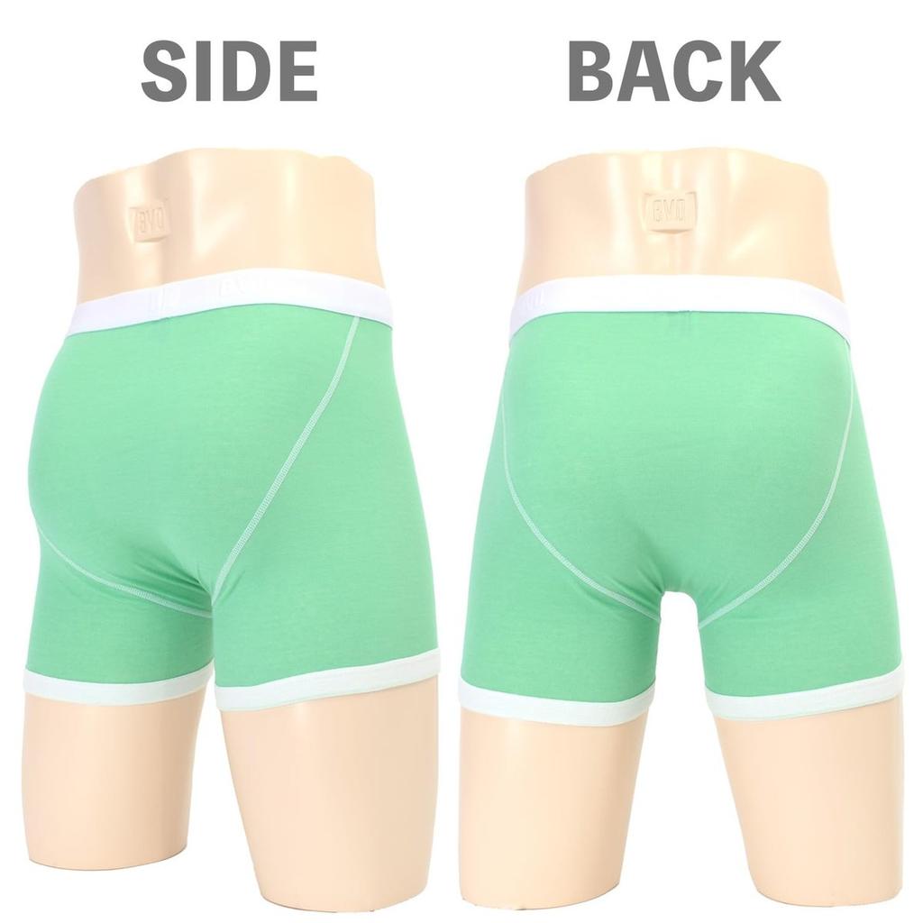 B.V.D. Men's Boxer Briefs 3-Pack, Quick-Dry Moisture-Wicking Cotton Blend Underwear, Tagless Soft Waistband Boxer Shorts