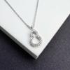 New hollow gourd necklace women's light luxury high-end sense inlaid synthetic zircon pendant fashionable and simple student jewelry wholesale