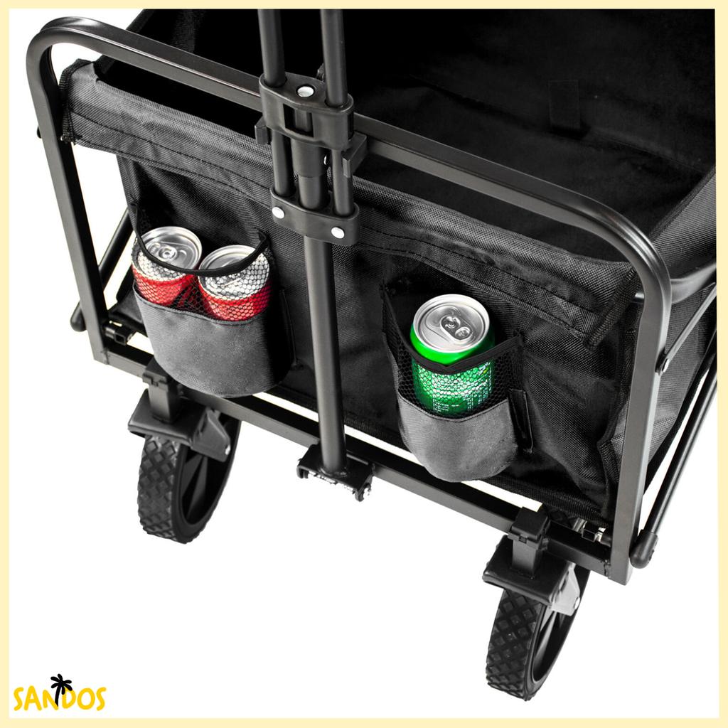 Sunshine beach stroller black foldable tourist beach trailer 100kg