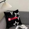 Lukoil Cushion Cover Reversible Plush Pillow Cover – For car, sofa, bedroom, perfect as a gift.