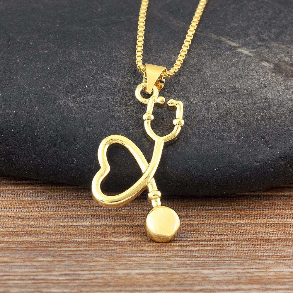 

Nidin New Arrival Romantic Heart Shape Hollow Design Pendant Necklace For Women Irregular Geometric Copper Jewelry Party Gifts