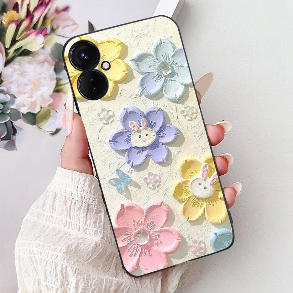 For Tecno Spark 9 Pro Case Spark9 Pro KH7n New Luxury Painted Cover Soft Silicone Phone Case For Tecno Spark 9T Spark9T KH6 Bags