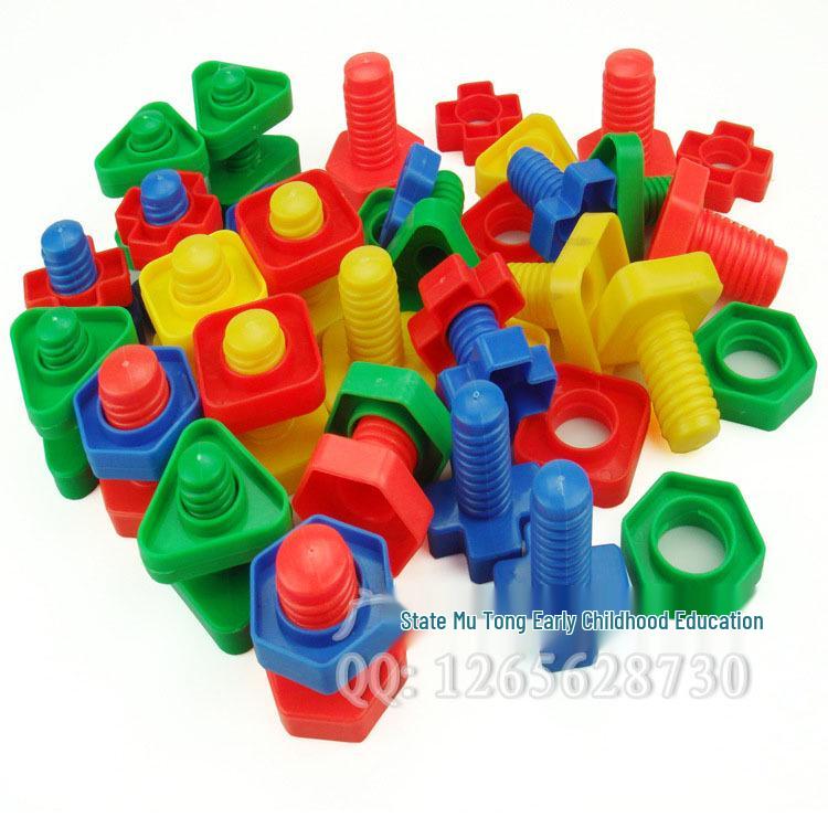 Early Education Screw & Bolt Matching Toy for Toddlers (1-3 Years) - Desktop Assembly Blocks & Learning Aid