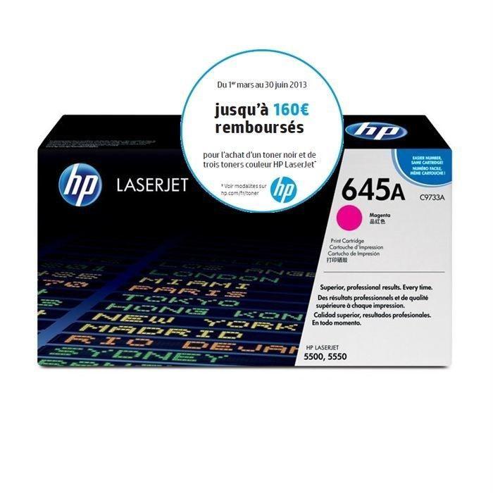 HP 645A toner LaserJet magenta authentique (C9733A) pour HP Color LaserJet 5500/5550