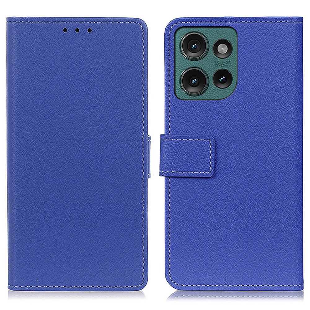 

Чехол для Motorola Edge 50 Neo 5G/Moto S50 5G/Thinkphone 25 5G, кожа PU, подставка, кошелек, чехол для телефона Blue