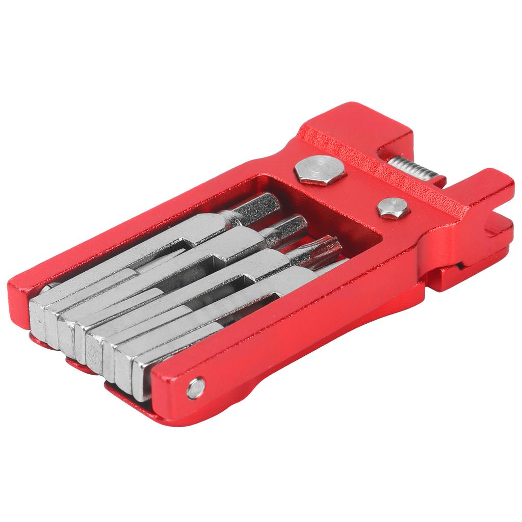 19 In 1 Bicycle Repair Tool Foldable Cycling Repair Tool Kit Hex Wrench Screwdriver SetRed