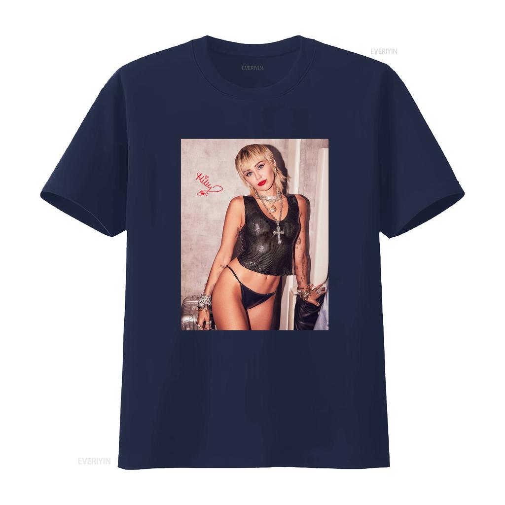 Hot Miley Cyrus Hannah Montana Black T Shirt New Rare All Size THAEB1418 vintage Washed Slightly streetwear graphic Unisex