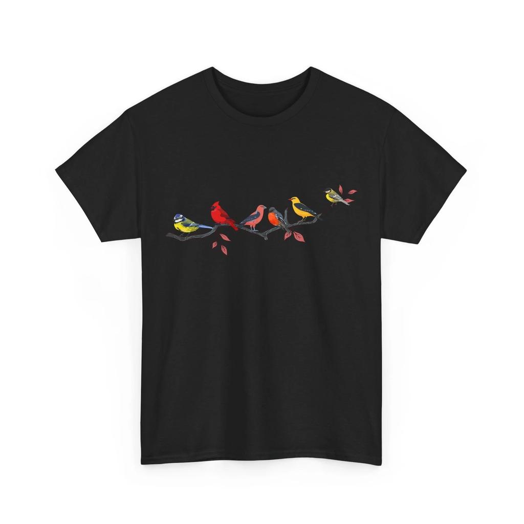Birdwatching Shirt, Birding Lovers Birds On A Branch Birdwatcher Cute Shirt