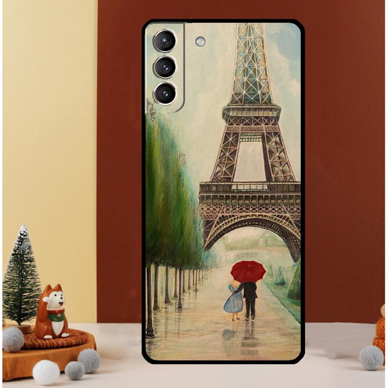France Paris Eiffel Tower Case For Samsung Galaxy S24 S26 Ultra S22 S23 S25 Ultra S20 S21 Plus S10 S25 FE Cover Funda