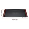 Japanese Style Plastic Rectangular Tray,16.7" X 11.5"Reusable Wood Grain Food Tea Serving Tray Home Hotel Restaurant Party,Black