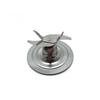 Stainless Steel Mixer Attachment Ice Crushing Blade Blender Blade Juicer Blade with Sealing Gasket for 1200W Juicer