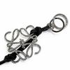 Great LOEWE Bag charm Anagram Keychain Keyring black leather Women C821232X02 Used