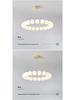 Nordic Modern Minimalist LED Chandelier - Pearl Necklace Design for Living Room, Bedroom, and Restaurant.