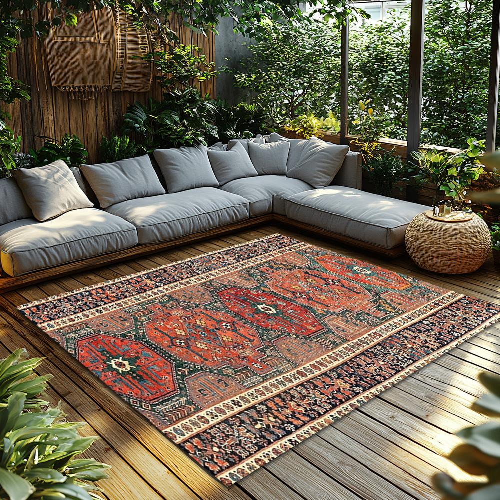 Tappeto Persiano Vintage Tappeto Bohemien Tappetino Antiscivolo Decorazione Casa Tappeto Runner per Soggiorno Tappeto con Motivo Orientale Tradizionale