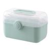 Medicine Storage Box Pill Organizer 3-Layer Design Large Capacity Transparent Lid Portable Medicine Organizer Box with Handle
