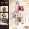 Kitchen Wall-Mounted Ginger Garlic Storage Rack