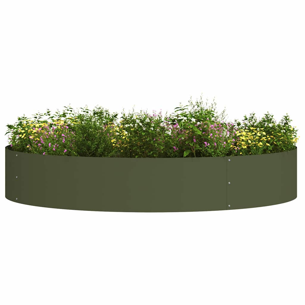 Plant Ring Olive Green 120 X 120 X 20 Cm Cold Rolled Steel