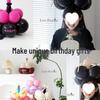Wind-Themed Birthday Cake Balloon and Photo Prop Hat for Kids