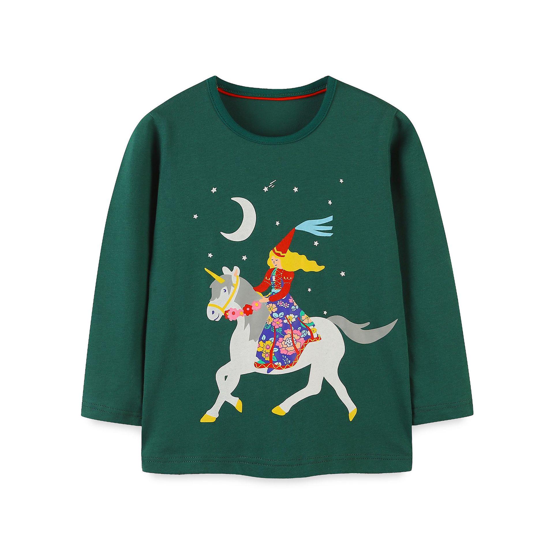 New Kids Autumn Long Sleeve Cartoon Print Cotton T-Shirt 4 Years (110 cm)