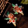 Pearl Tang Dynasty Hairpin Ancient Flower Hair Comb Elegant Floral Hair Stick  Jewelry